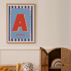 ABC Custom Name Print (Ocean) - digital download