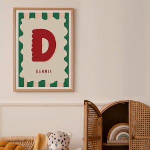 ABC Custom Name Print (Forest) - digital download