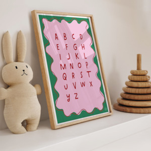 Alphabet Chart (green) - digital download