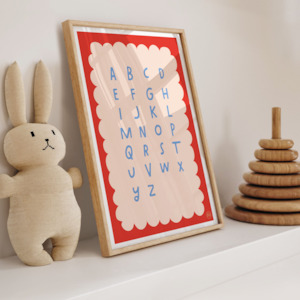 Alphabet Chart (blue) - digital download
