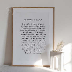 'Te Karakia o te Atua' Art Print