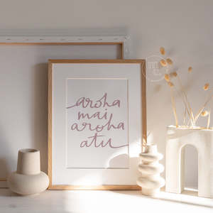Art Prints: 'Aroha mai, aroha atu' Art Print