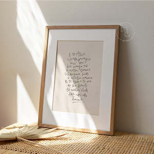 'E te Atua' Art Print