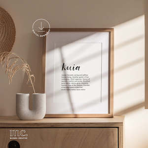 'Kuia' Definition Print - Digital Download