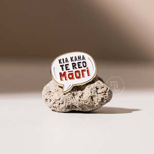 'Kia Kaha Te Reo Māori' Enamel Badge Pin