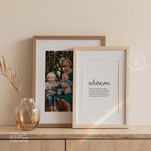 'Whānau / Family' Definition Print - Digital Download