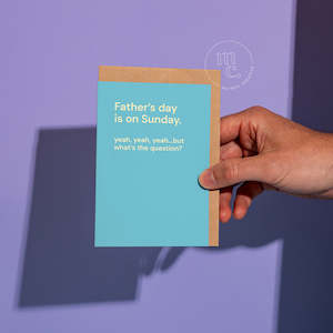 Greeting Cards: 'Father's Day is on Sunday' Greeting Card