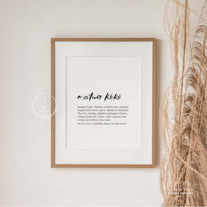 'Matua Kēkē' Uncle Definition Print - Digital Download