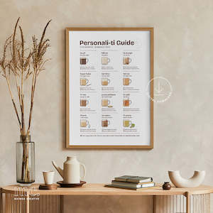 Digital Downloads: Personaliti-tī Guide & Tea Types Poster | Printable Download