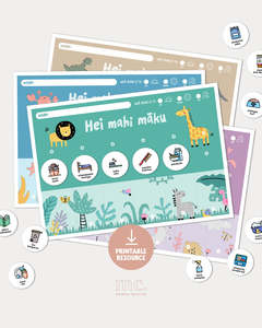 Printable Visual Routine & Chore Chart System | Whānau Bundle