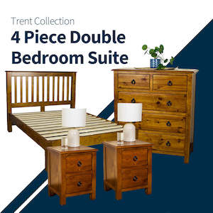 Bedroom Furniture Sets: Trent Double Bedroom Suite with Tallboy