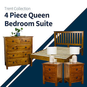Bedroom Furniture Sets: Trent Queen Bedroom Suite with Tallboy