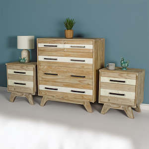 Bedroom Furniture Sets: Soho Three Piece Bedroom Suite with Tallboy