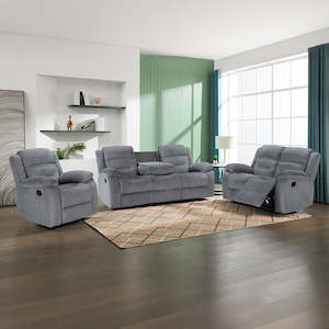 Lounge Suite: Costanza 3-Piece Lounge Suite (Grey)