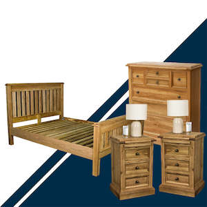 Versailles Queen Oak Bedroom Suite