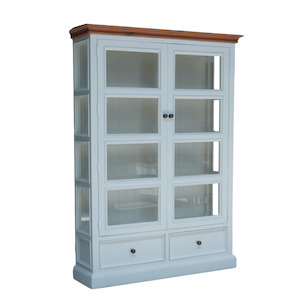 Versailles: Versailles Large White Display Cabinet