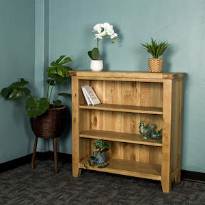 Yes Low Oak Bookcase
