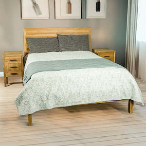 Ormond Oak Three Piece Double Bedroom Suite with Euro Top Mattress