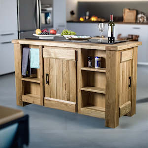 Camden: Camden Granite Top Oak Kitchen Workbench