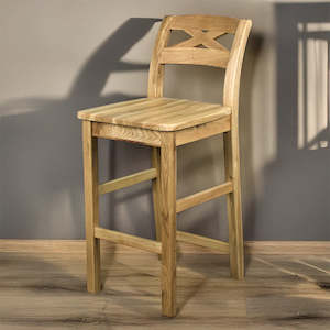 Maximus Oak High Bar Stool