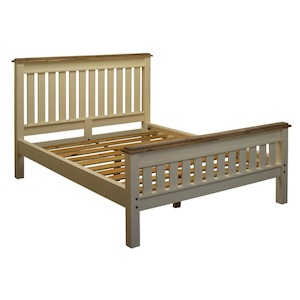 Biarritz Two-Tone King Size Slat Bed Frame