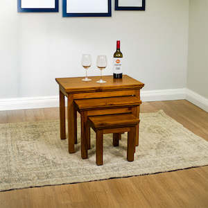 Montreal 3 Piece Pine Nesting Tables