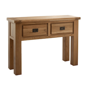Amstel: Amstel 2 Drawer Oak Hall Table