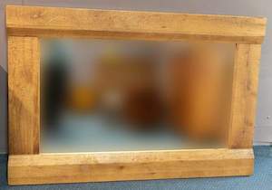 Caribbean Large Oak Mirror