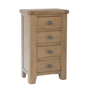 Houston: Houston 4 Drawer Oak Lingerie Chest