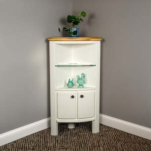 Loire: Loire Oak Corner Display Unit