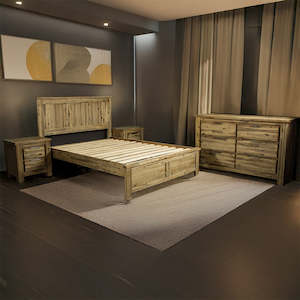 Mars: Mars 4 Piece Queen Bedroom Suite with Lowboy