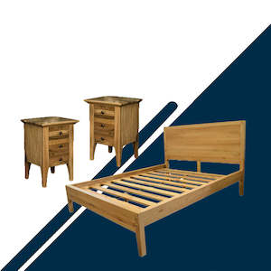 Ormond Oak 3 Piece Queen Bedroom Suite