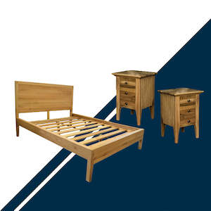 Ormond Oak 3 Piece Double Bedroom Suite