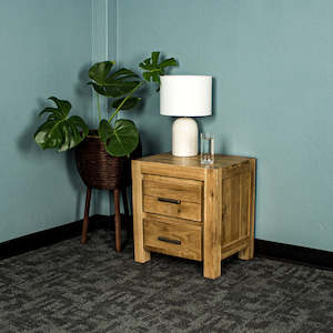 Amalfi 2-Drawer Oak Bedside