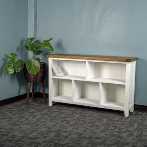 Tuscan: Tuscan Recycled Pine Low Bookcase