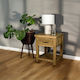 Ventura Recycled Pine Bedside Cabinet / Lamp Table