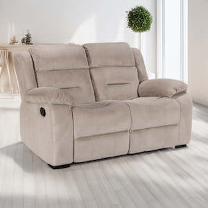 Costanza: Costanza 2-Seater Recliner Sofa (Tan)