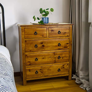 New Arrivals: Trent 5 Drawer Tallboy (Damaged)