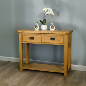 Oak Furniture: Queensland Console Table