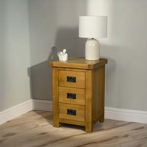 Queensland Oak Large Bedside Cabinet