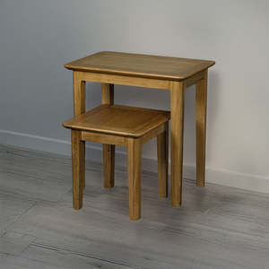 Oak Furniture: Victoria Oak Nest of Tables
