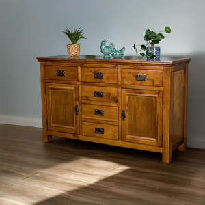 New Arrivals: Montreal Rimu Stained Buffet/Sideboard (Damaged)