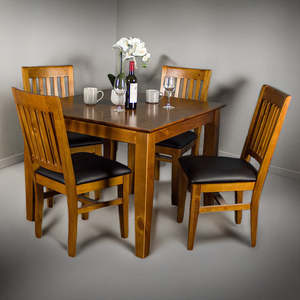 Pre Order: Hamilton 5 Piece Dining Suite With 1m Square Table
