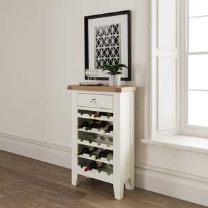 Oak Furniture: Titus Oak Top Wine Cabinet