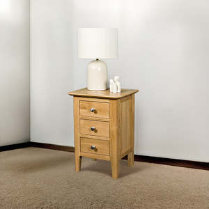 Victoria Small Oak Bedside Cabinet