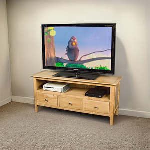 Oak Furniture: Victoria Oak TV Cabinet