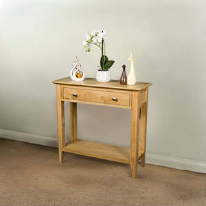 Victoria Oak Console Table