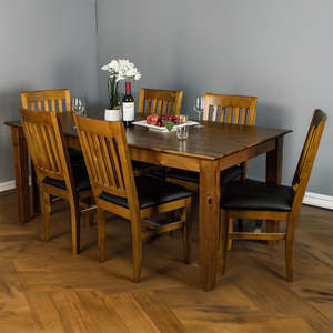 Suite Sale: Hamilton 6 Seater Dining Suite with 1.5m Long Table