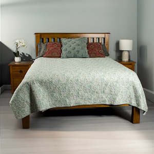 Cosy Season Sale: Trent Double Size NZ Pine Slat Bed Frame