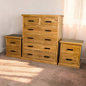 Hive 3 Piece NZ Pine Bedroom Suite